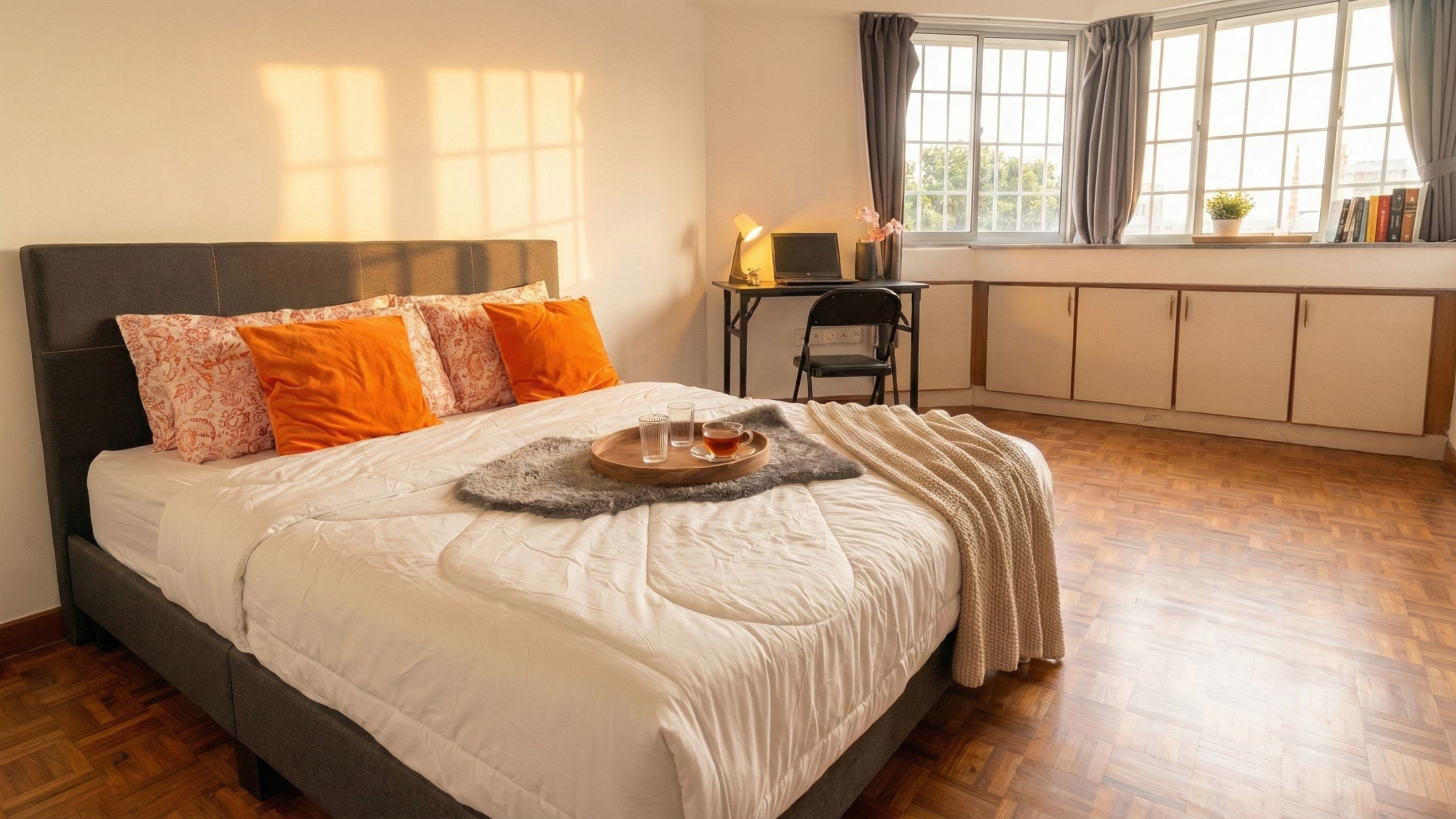 Queen bed · 20 sqm